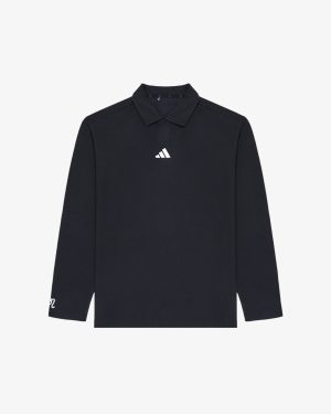ADIDAS BEYOND LONG SLEEVE LOOSE FIT POLO SHIRT