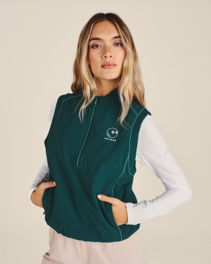 ADIDAS BEYOND TWISTWEAVE LOOSE QUARTER-ZIP VEST