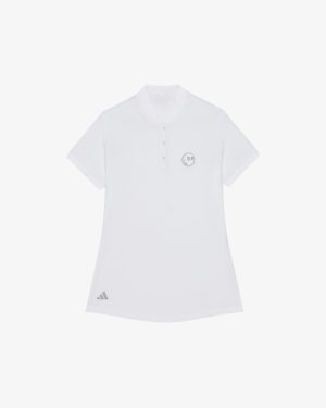 MALBON X ADIDAS WOMEN'S ULTIMATE 365 DIAMOND JACQUARD POLO