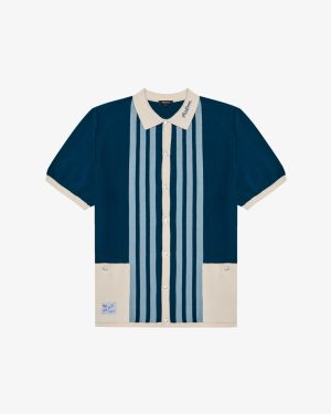 GABBIANO KNIT BUTTON UP